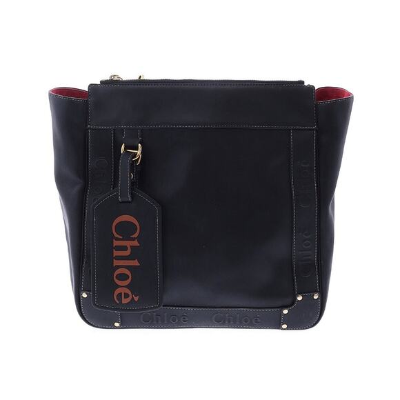 Chloe Eden Shoulder Bag Tote Black Calf leather Gold hardware Lambskin NWT - Picture 1 of 12